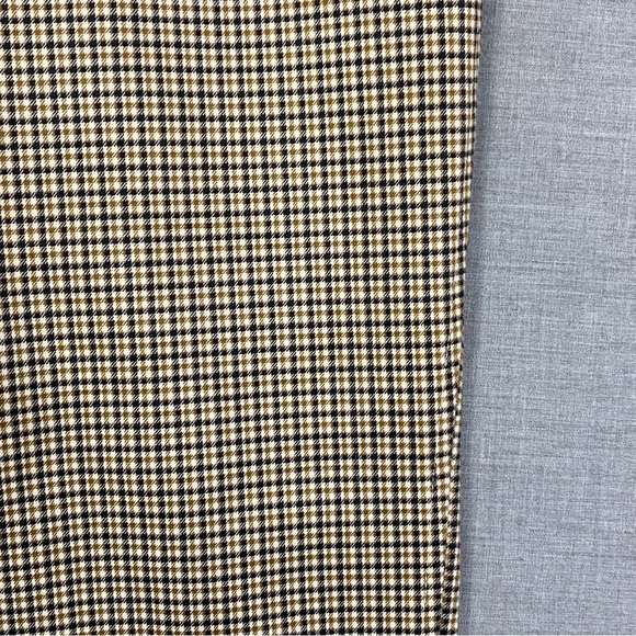 NEW Adrianna Papell Houndstooth Pants Pull On Size 6 Mustard Square Plaid - Picture 8 of 12